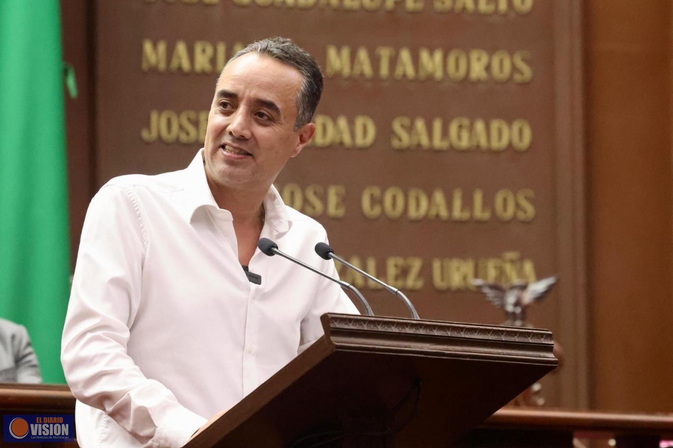 Respalda Juan Pablo Celis reforma que impide endeudar a Michoacán más allá del sexenio