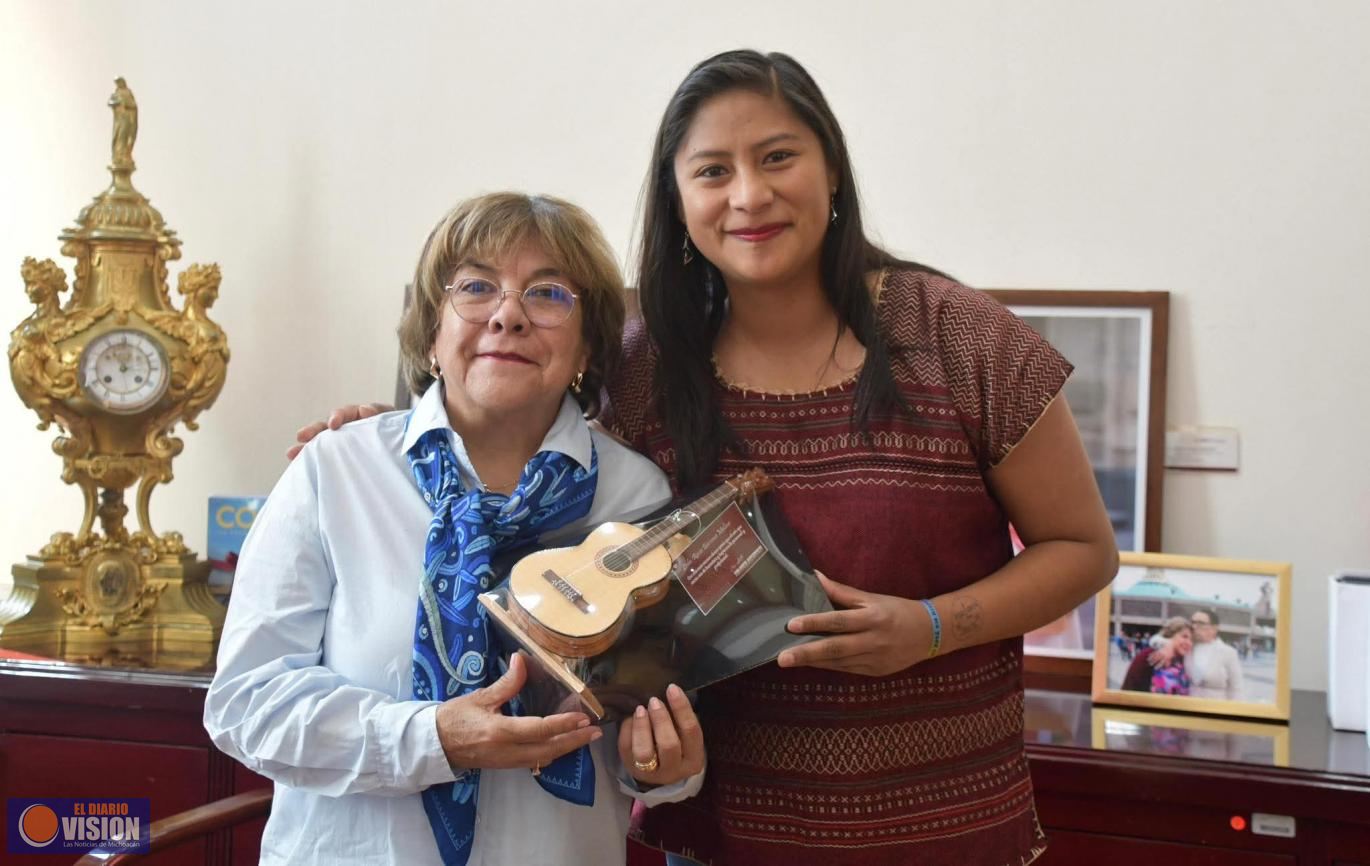 Senadora Celeste Ascencio, su respaldo total al Plan Michoacán, en reunión con Rocío Bárcena