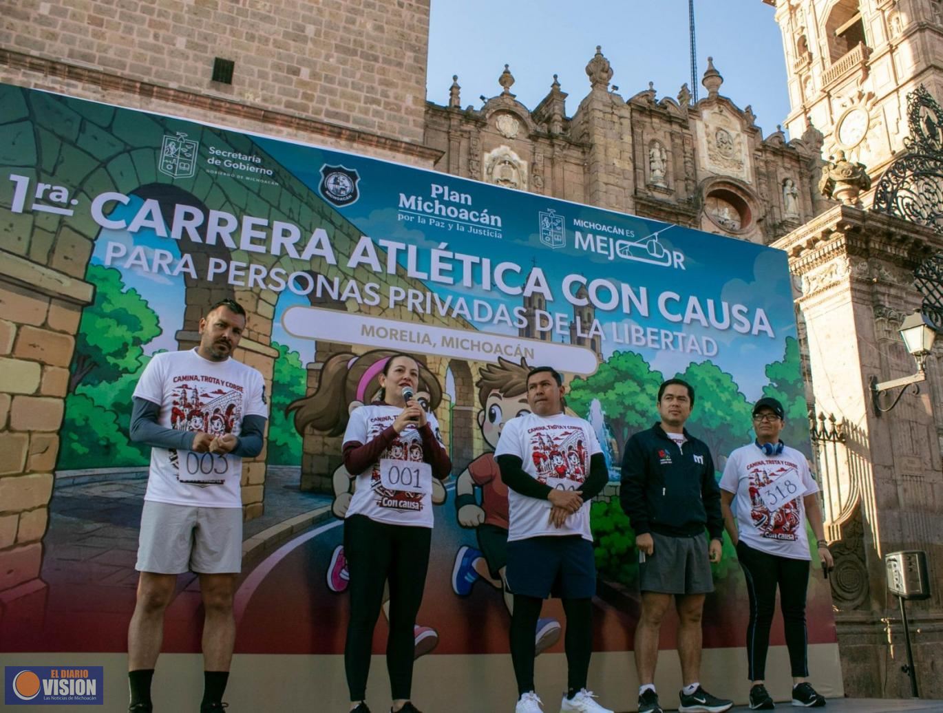 Más de 300 personas participaron en la carrera en favor de la reinserción social