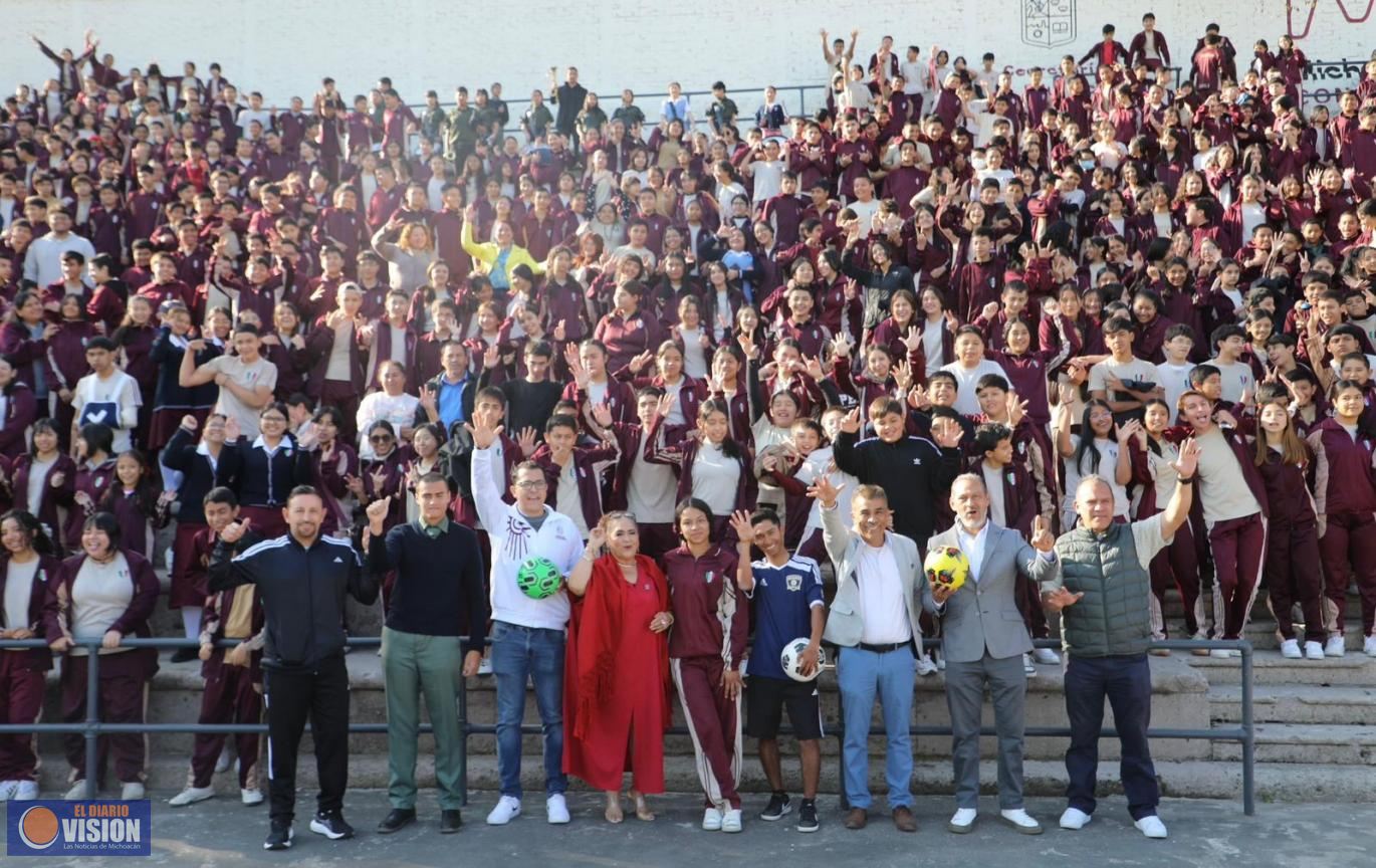 Arranca el Mundialito Escolar en Michoacán: Gabriela Molina