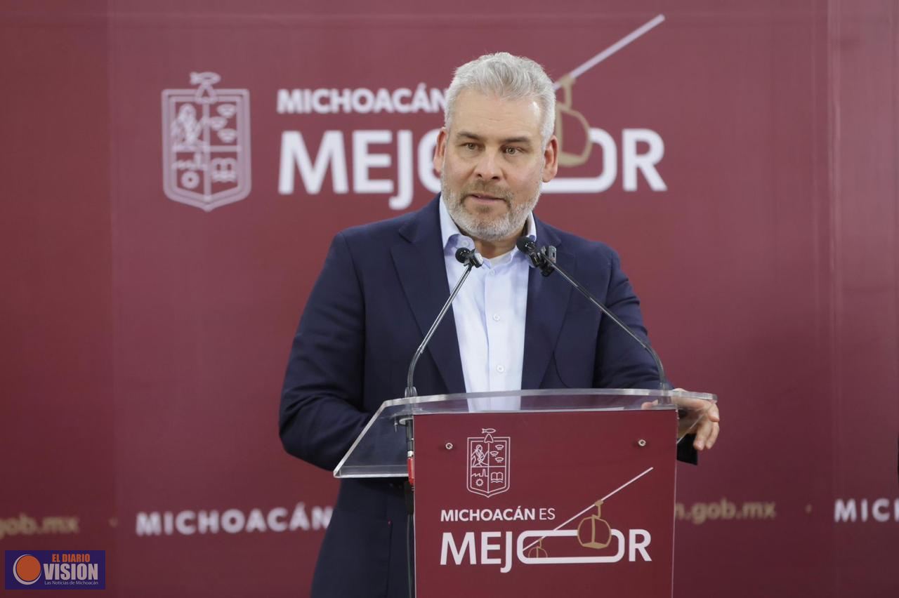 Retirado el 85% de los bloqueos carreteros en Michoacán: Bedolla