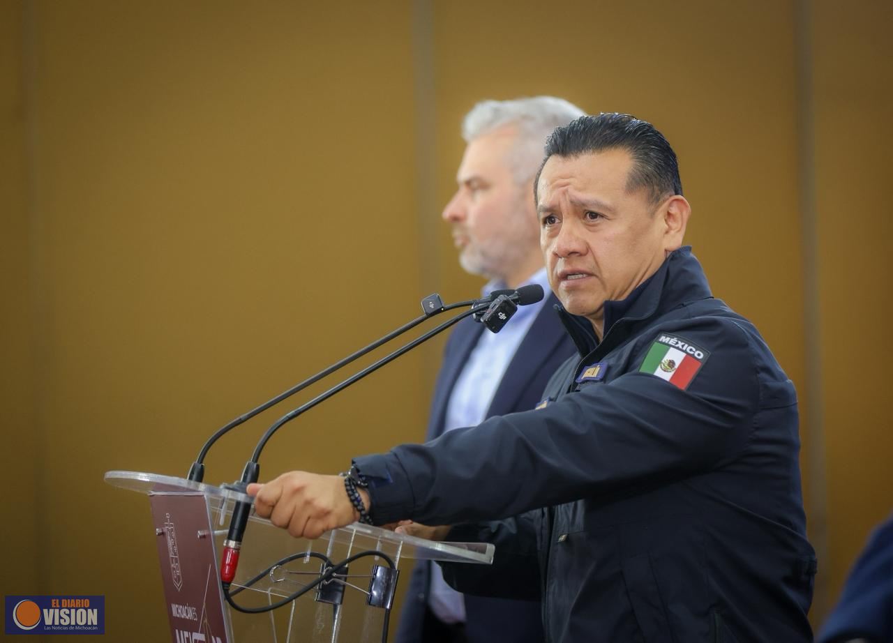 FGE reporta detenciones y acciones interinstitucionales de seguridad en Michoacán
