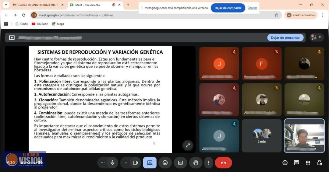 Comunidad nicolaita participa activamente en clases virtuales 