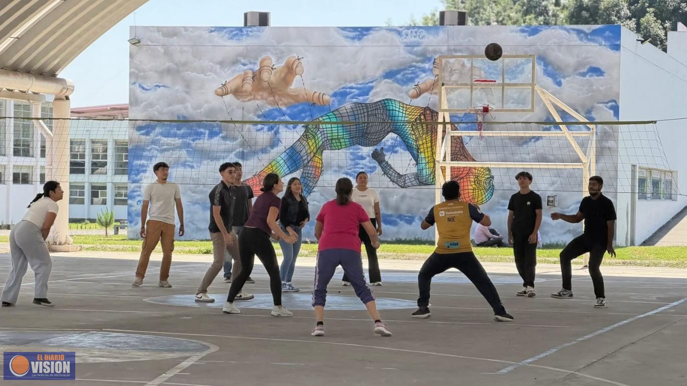 UMSNH vive una gran Jornada Nacional de Tequios en Espacios Deportivos