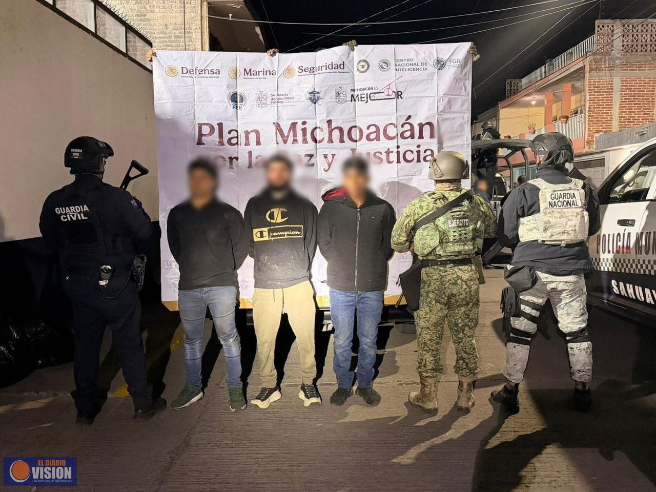 Detenidos en Jiquilpan estarían relacionados con los disparos contra la alcaldía el 22 de febrero