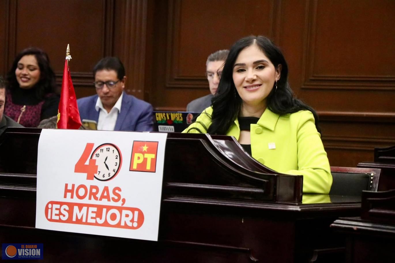 Diana Espinoza celebra aprobación de reducción de jornada laboral