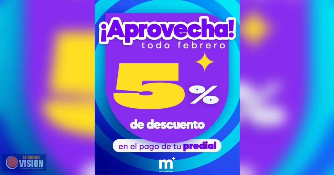 Este sábado, último día para aprovechar el 5% de descuento en el pago del predial