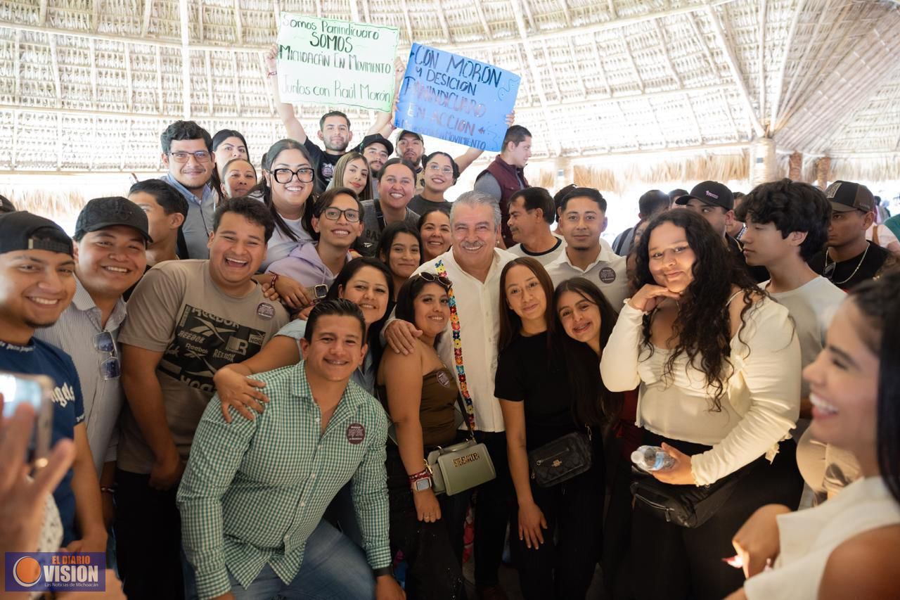 “El poder de la juventud es el factor para consolidar la transformación de Michoacán”: Morón 