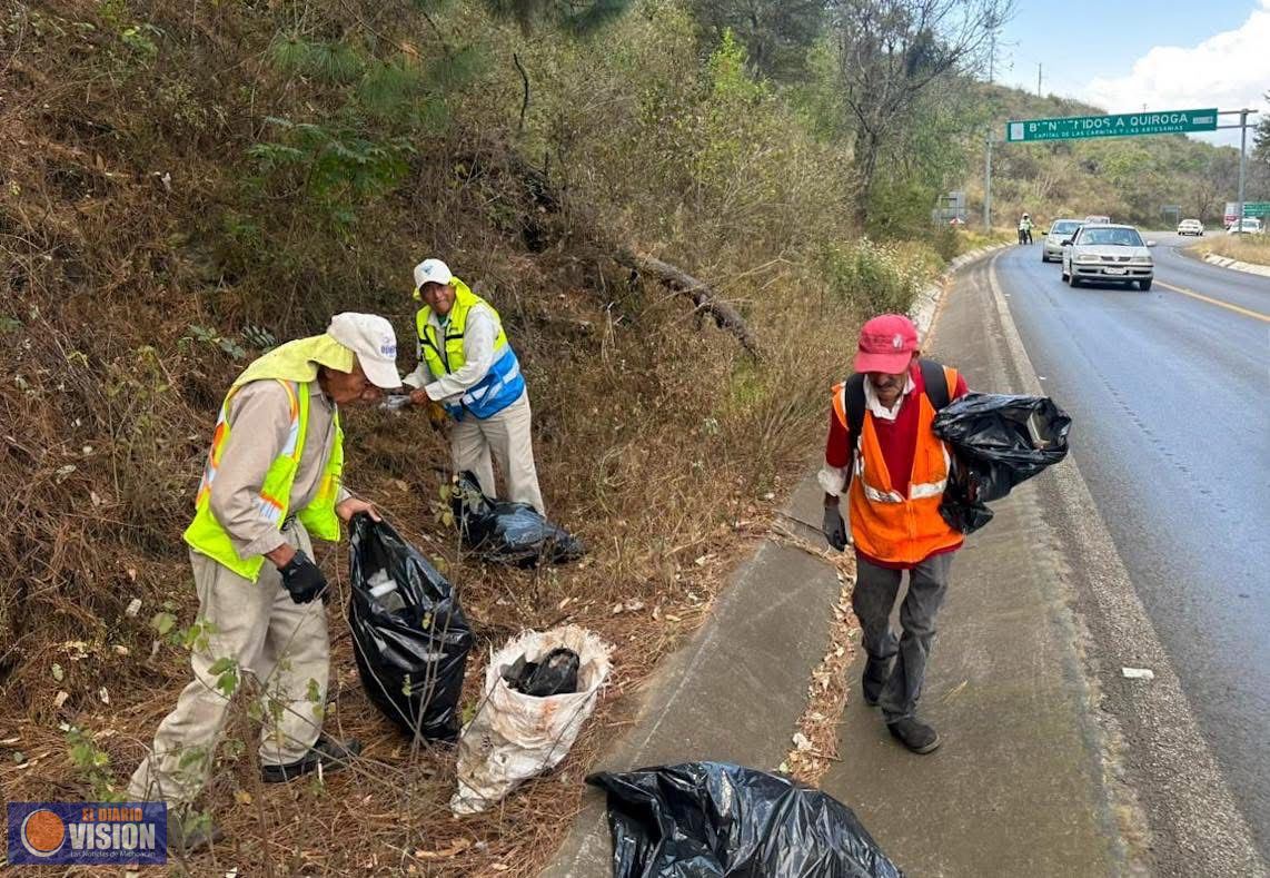 Brigadas de limpieza refuerzan acciones para mantener un Quiroga limpio