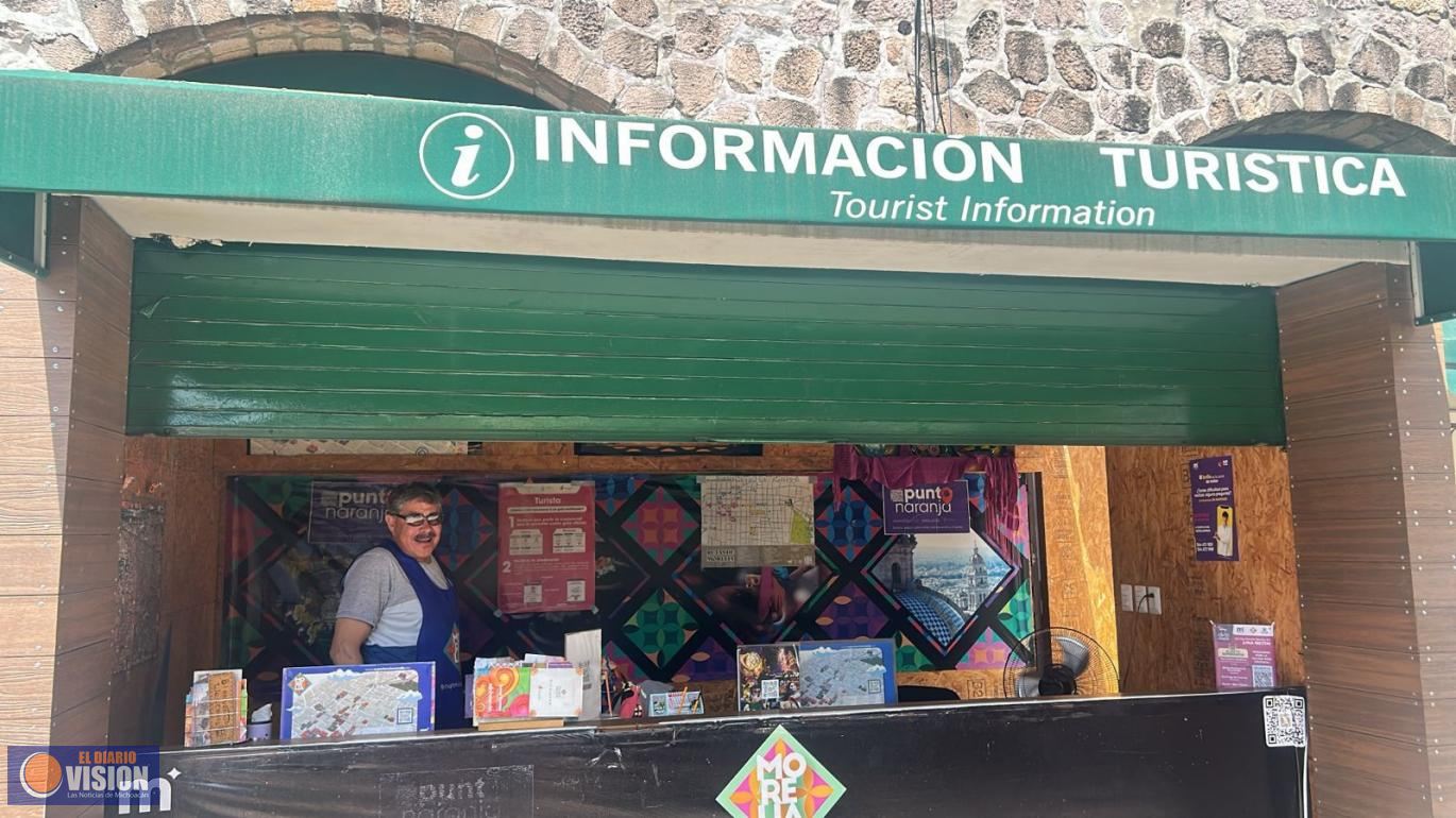 Módulos turísticos en zonas estratégicas, son parte del programa Punto Naranja