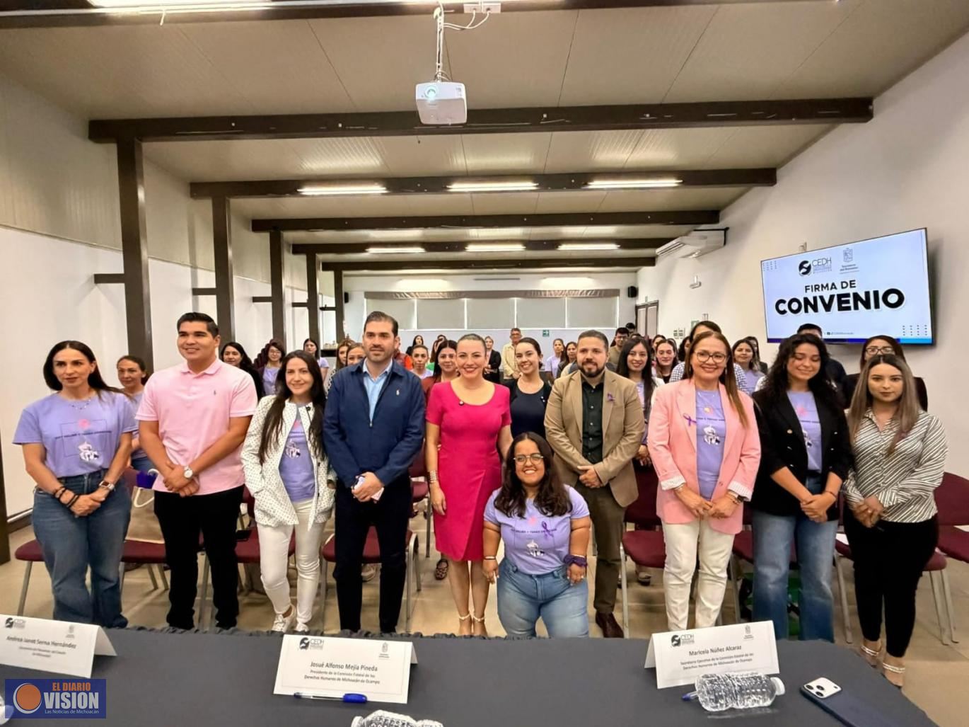 Firman convenio CEDH y Secretaria del Bienestar