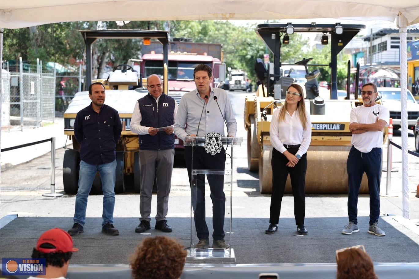 Alfonso Martínez pone en marcha reencarpetamiento sin precedentes en Morelia
