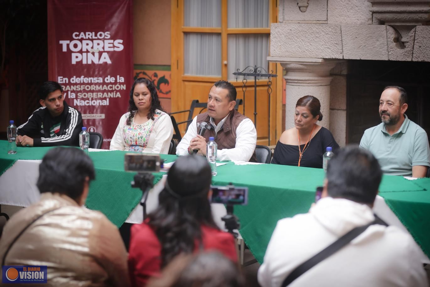 Michoacán necesita una nueva etapa de conciliación, seguridad y desarrollo: Torres Piña