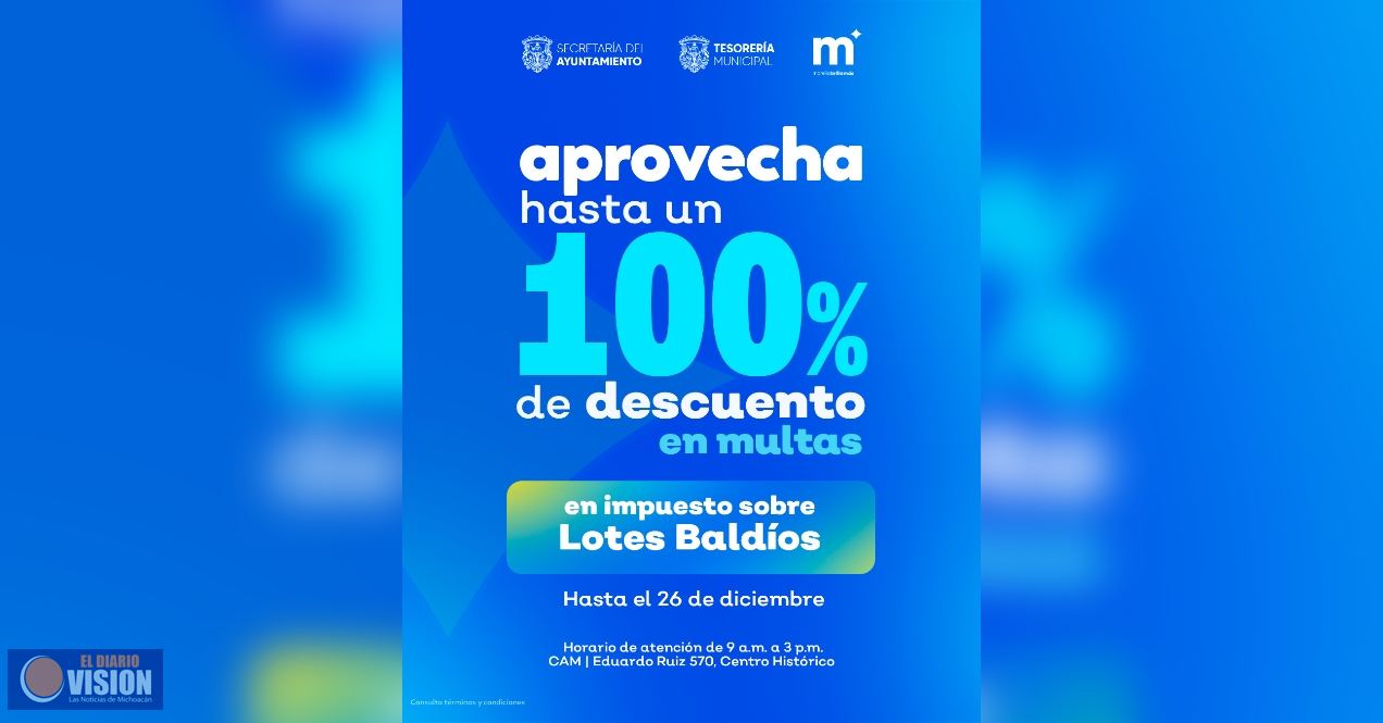 Gobierno de Alfonso Martínez Alcázar lanza amplias condonaciones en apoyo a la economía familiar