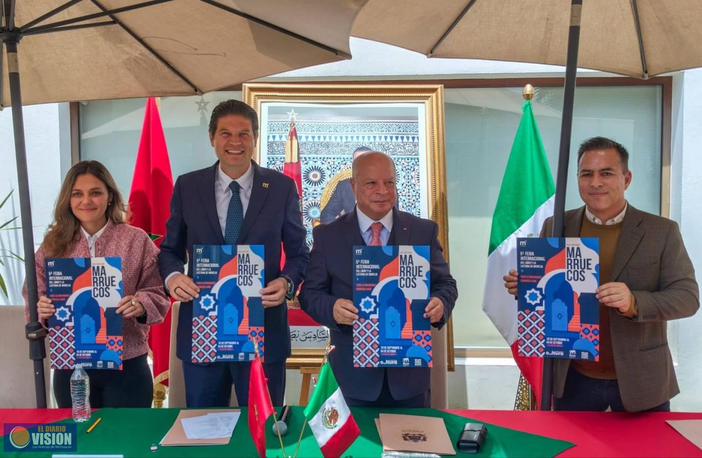 Invitan Alfonso Martínez y Embajador de Marruecos a 5ta Feria del Libro de Morelia