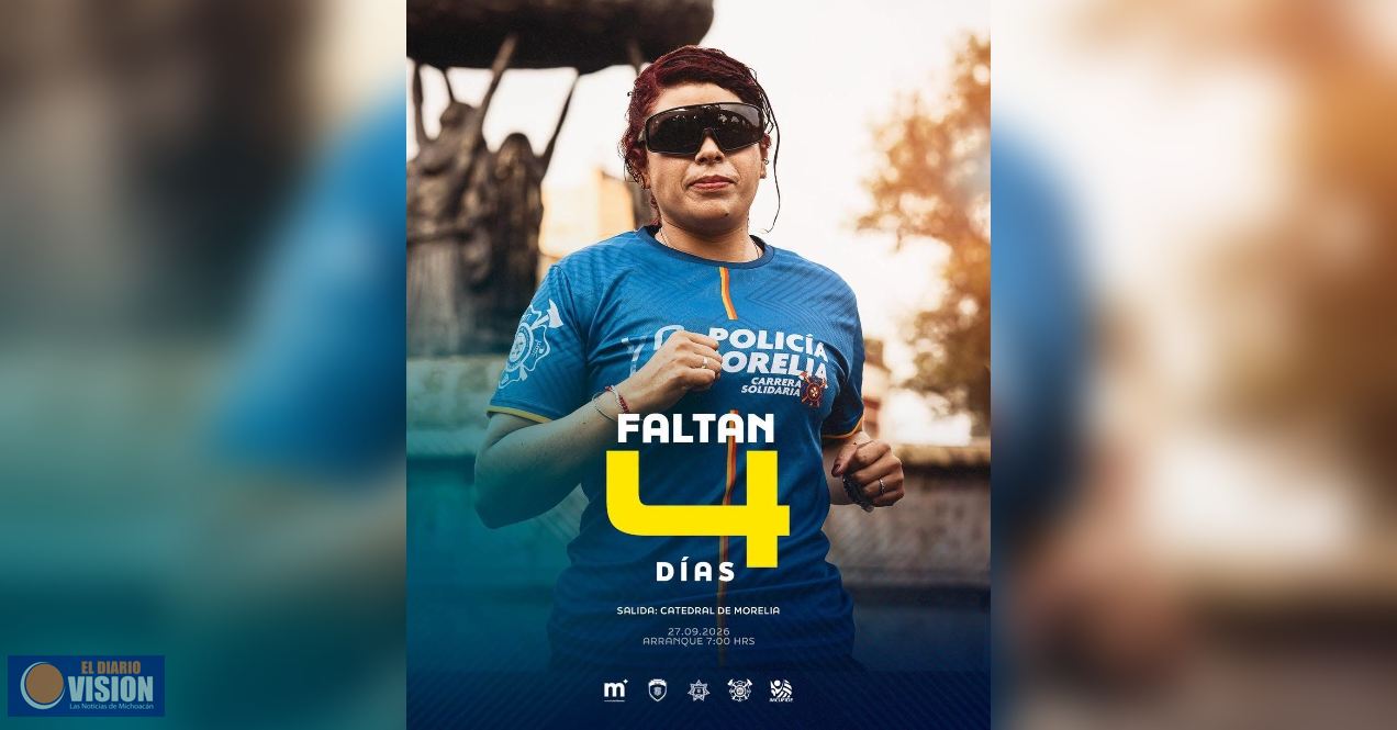 Faltan cuatro días para la Carrera “Yo con Policía Morelia