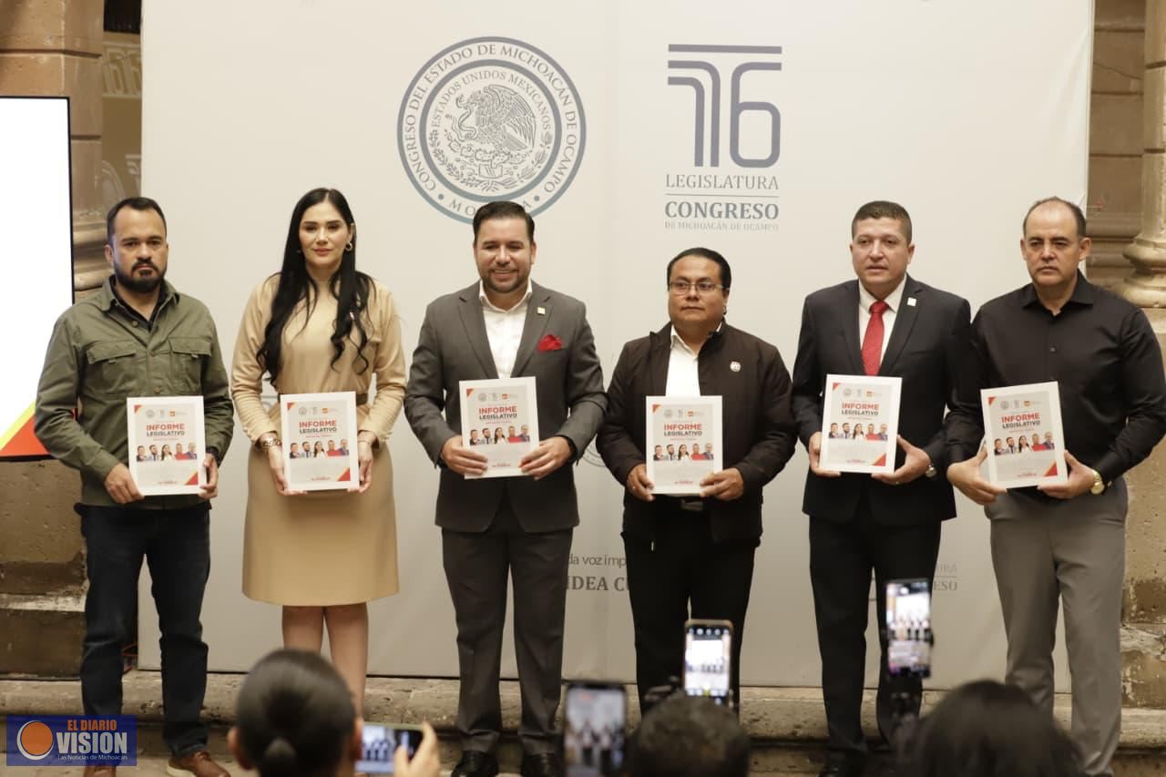 Presenta GPPT su segundo informe de actividades legislativas