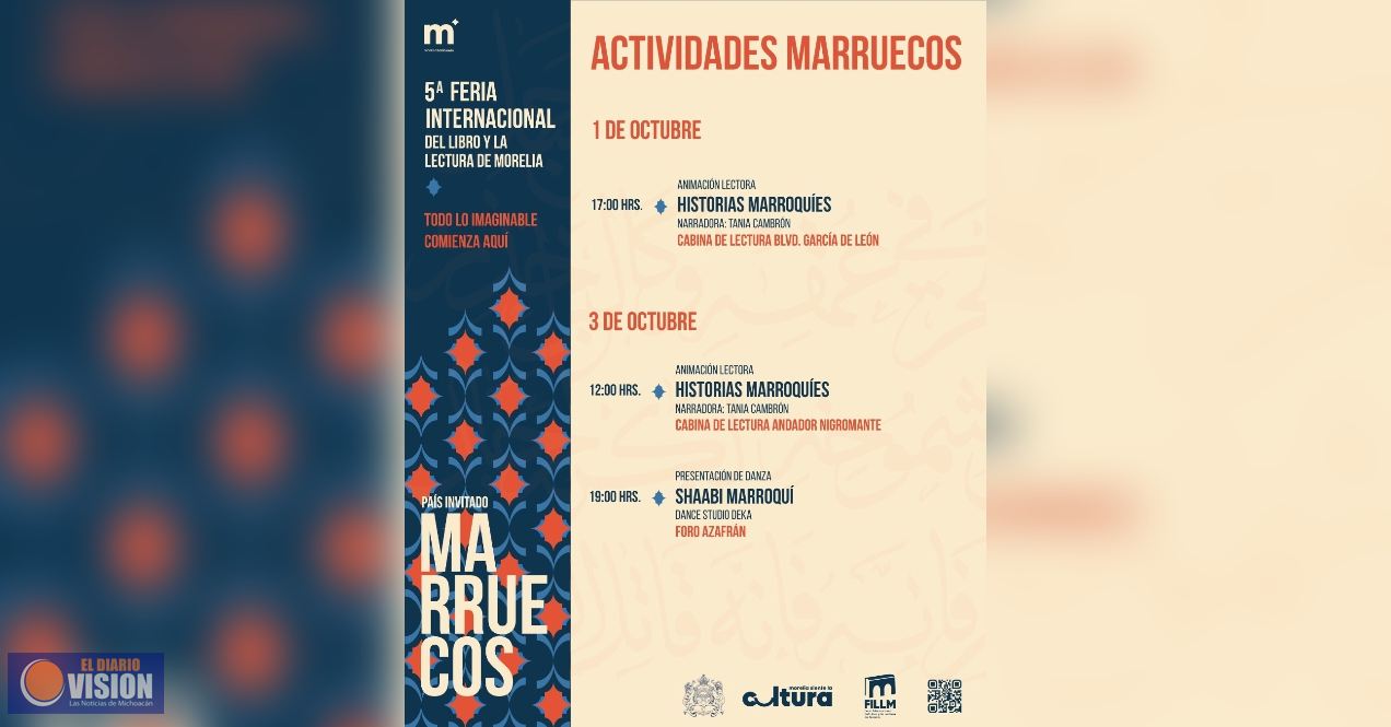 5.ª Feria Internacional del Libro de Morelia celebrará a Marruecos, país invitado 