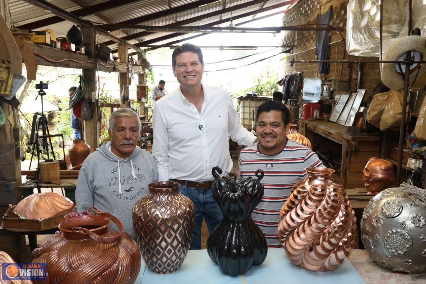 Artesanías de Santa Clara del Cobre son obras de arte: Alfonso Martínez