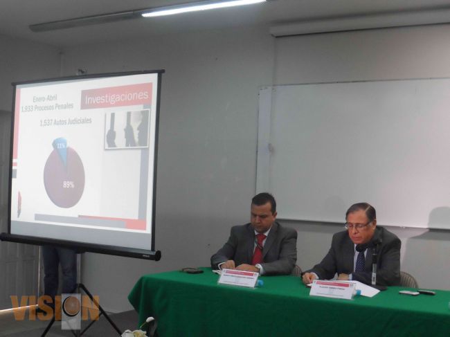 Resultados de los primeros cuatro meses y medio del año 2013 de la PGJE