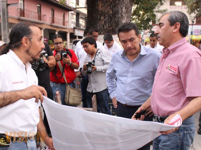 Supervisaron obras de remodelación del centro de Uruapan