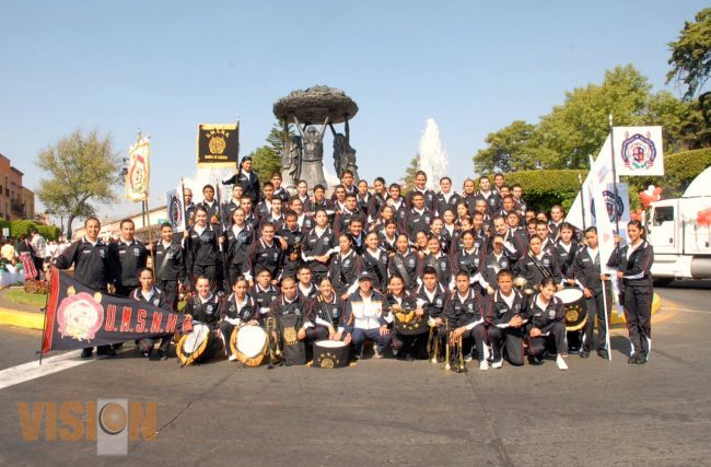 Banda de guerra de la UMSNH obtiene primer lugar en concurso nacional 