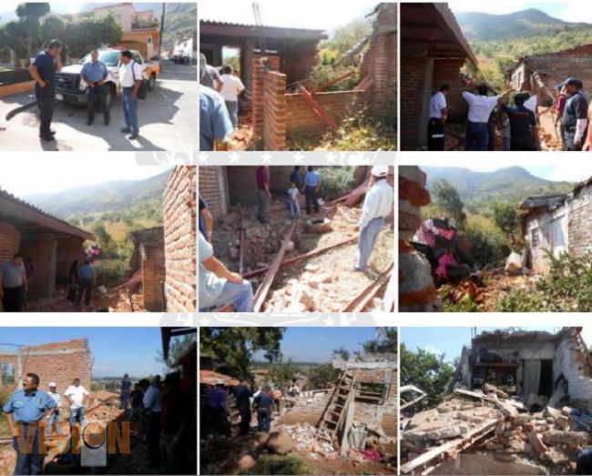 Atiende SSP derrumbe en ladera del cerro La Estrella