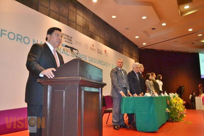 Secretario de gobierno Jesús Reyna puso en marcha el Foro Nacional sobre Seguridad y Justicia.