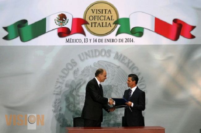 Coinciden EPN y el Ministro Enrico Letta en fortalecer alianzas entre México e Italia