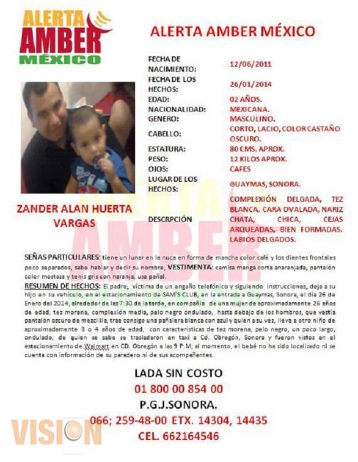 Alerta Amber Zander Alan Huerta Vargas 