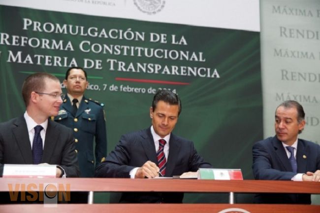 EPN: Transparencia acompañará y reforzará las transformaciones del país