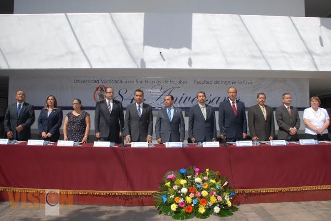 Celebra Facultad de Ingeniería Civil de la UMSNH su 84 aniversario.