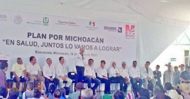 Anuncia Gobierno Federal un hospital del ISSSTE para Tepalcatepec y uno del IMSS para Coalcomán.