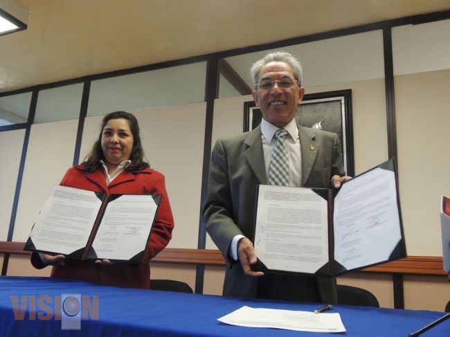 La UMSNH y la Universidad Benjamín Franklin Languaje Center, firman convenio de colaboración.