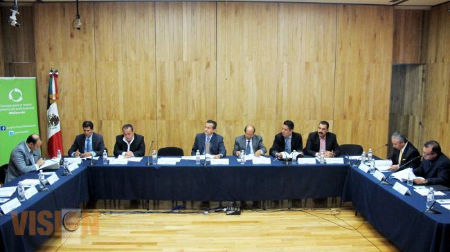 Realizan 45 sesión ordinaria el Consejo para el Nuevo sistema de justicia penal en Michoacán.