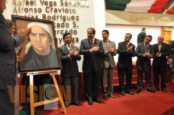 Develación Morelos en el Congreso