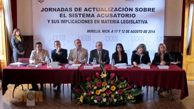 Inician “Jornadas de actualización sistema acusatorio y sus implicaciones en materia legislatativa