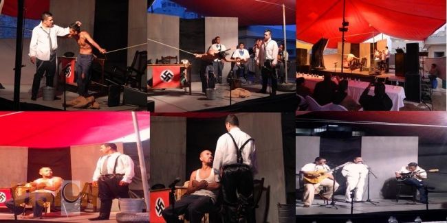 Internos del Cereso Maravatío dan muestra teatral.