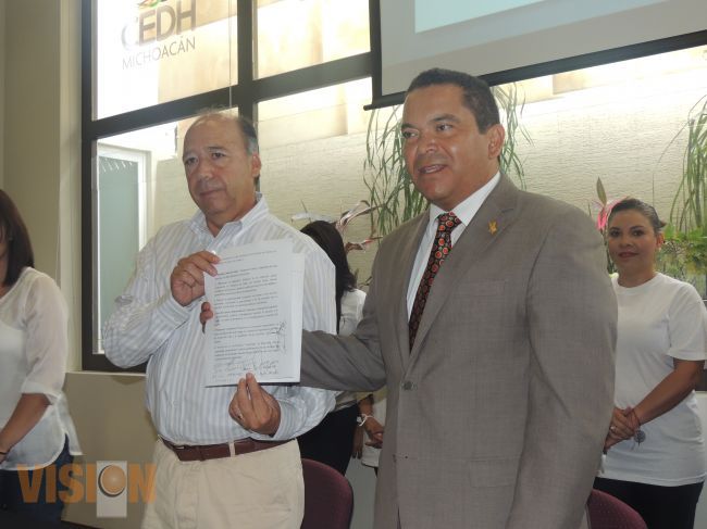 Firma CEDH y SEGOB manifiesto por la Paz.