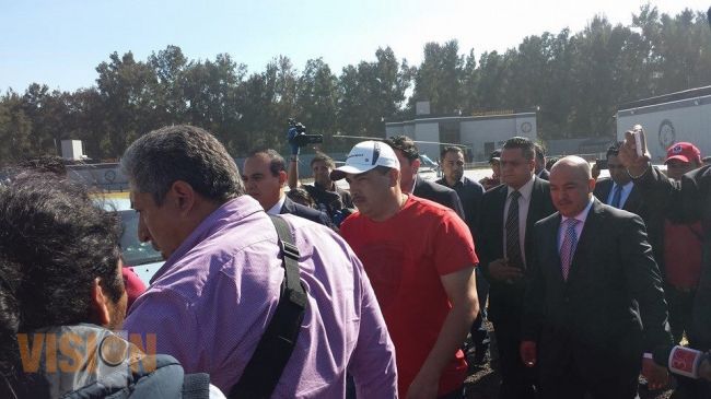 El Americano y allegados llegan fuertemente custodiados a Morelia