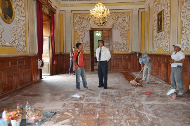 Supervisa Wilfrido Lázaro Medina obra en Cabildo.