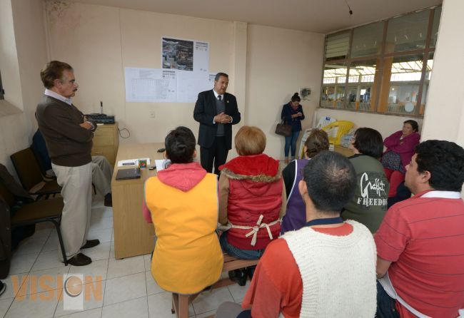 Revisa WLM y locatarios del mercado Nicolás Bravo proyecto de remodelación.