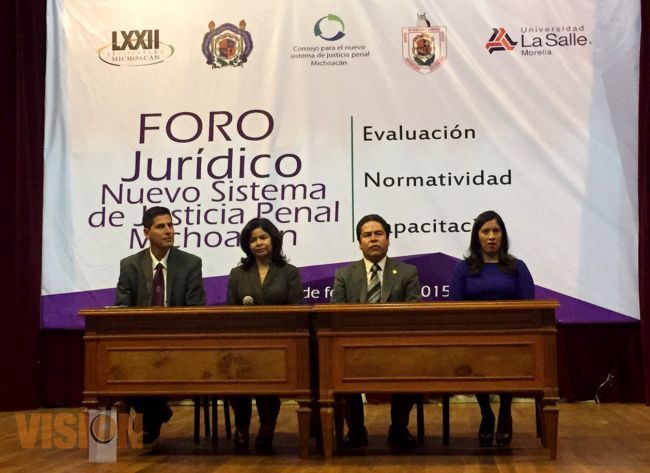 Concluye el Foro Jurídico “Nuevo Sistema de Justicia Penal Michoacán”.