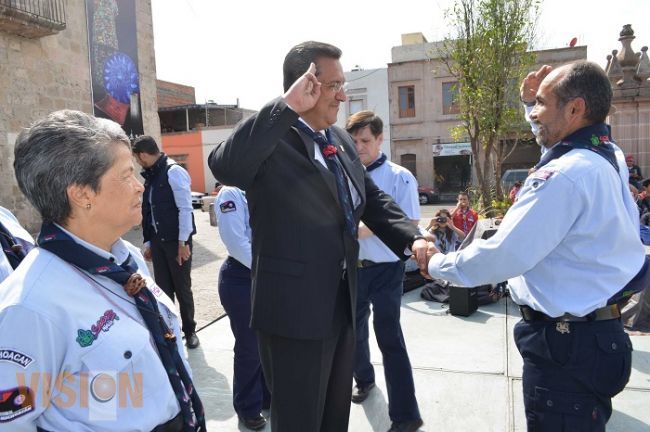 Participa Lázaro Medina en celebración del Movimiento Scout