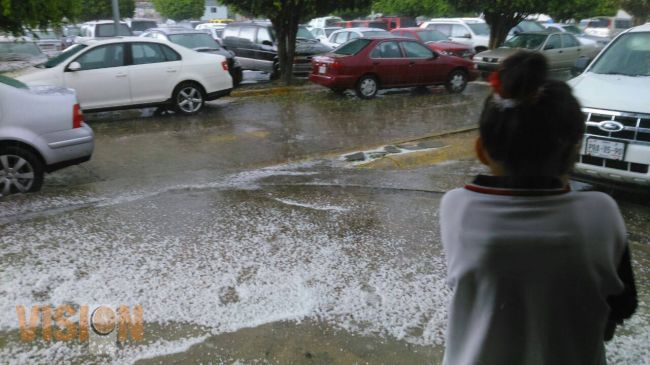 OOAPAS y PC, atentos a granizo y lluvia de hoy.