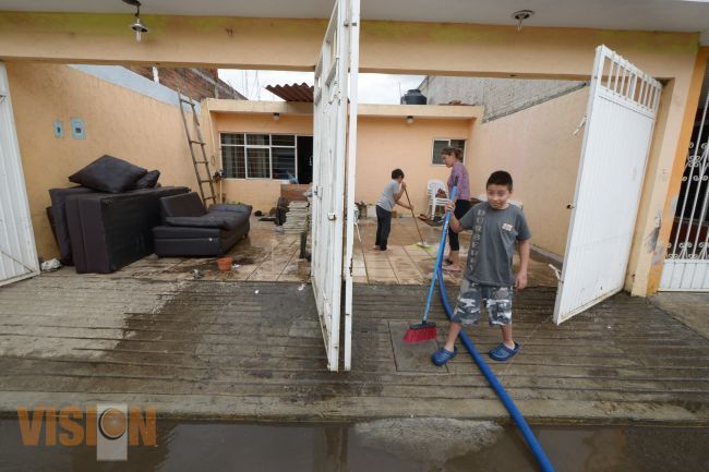 Continuarán los apoyos a los afectados por lluvias.