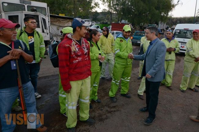 Motivados los trabajadores por visita de Salvador Abud