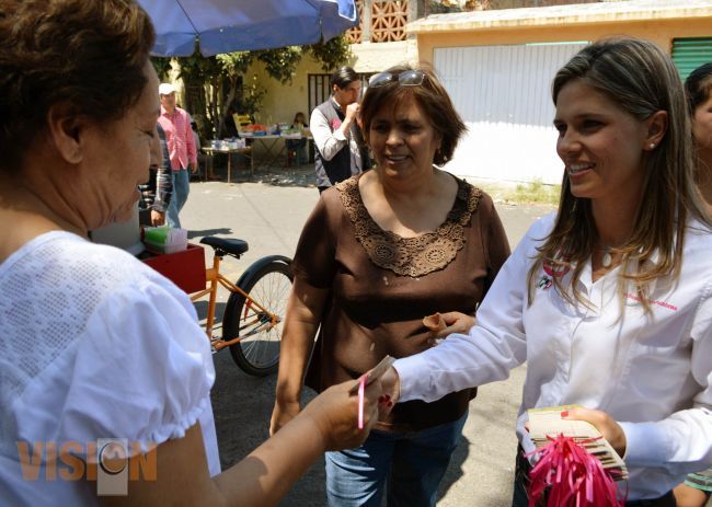 Daniela de los Santos recorre el Sur de La Capital Michoacana
