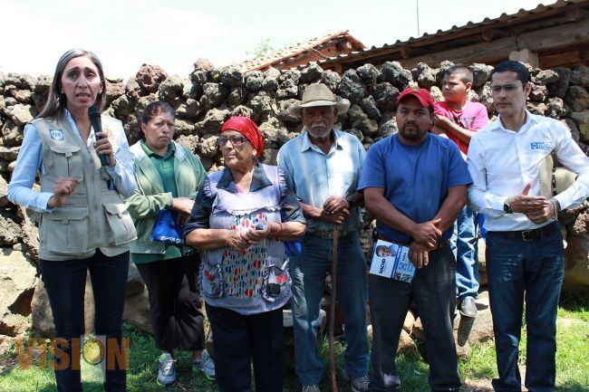 Rubí Rangel gestionará para el desarrollo de la zona rural de Morelia 
