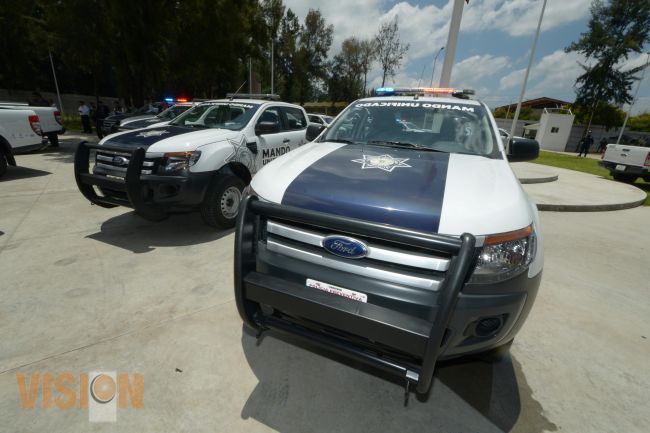 Fuerza Ciudadana de Morelia recibe equipamiento del Mando Unificado